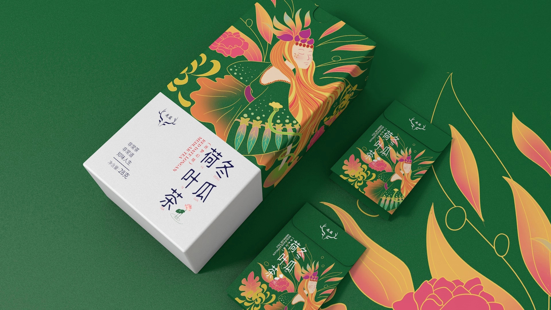 花茶包裝設(shè)計(jì)的圖案能使商品更加形象化